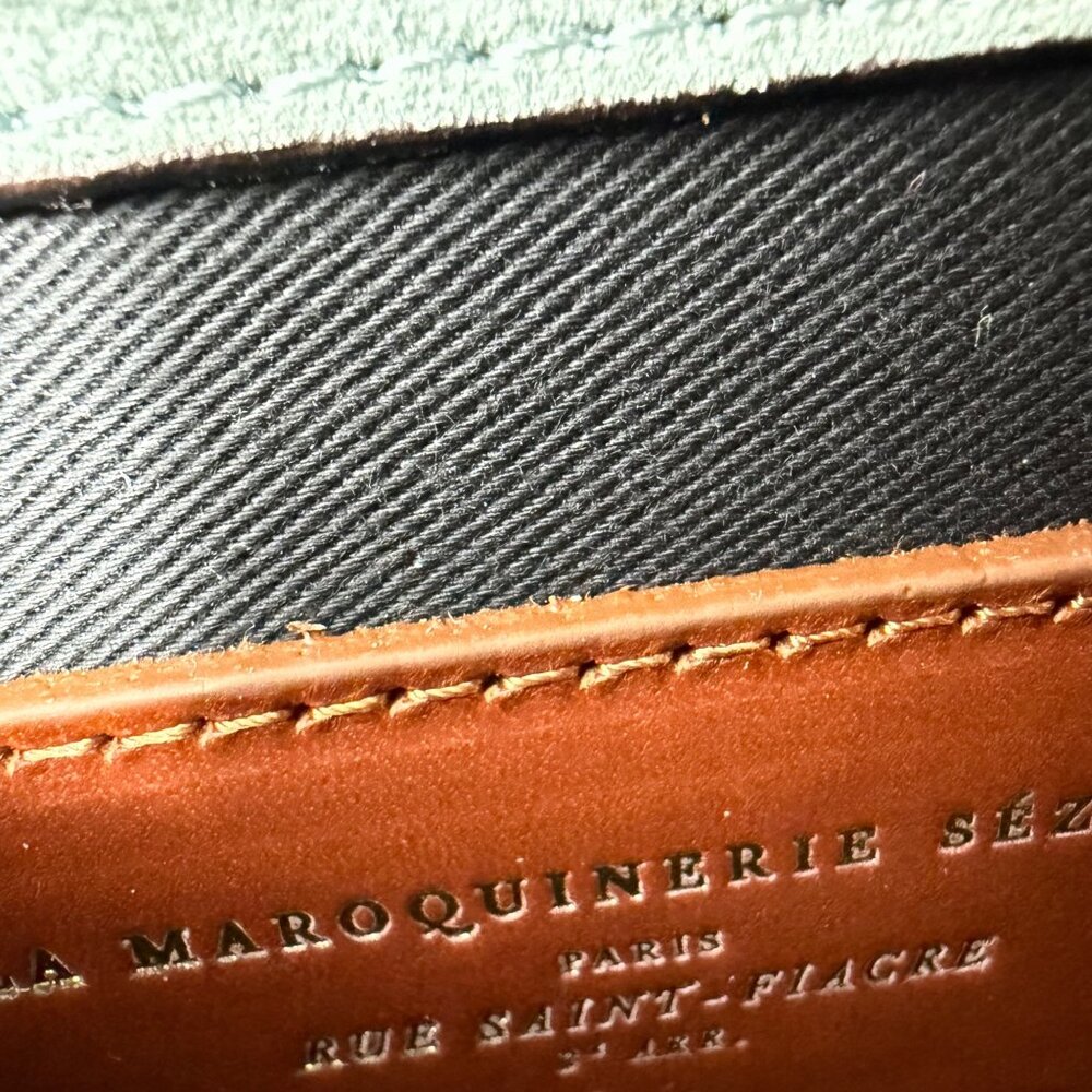NWB Sézane Romeo Bag Leather Woven Textured Crossbody W/Box&Dust Bag - Picture 6 of 13